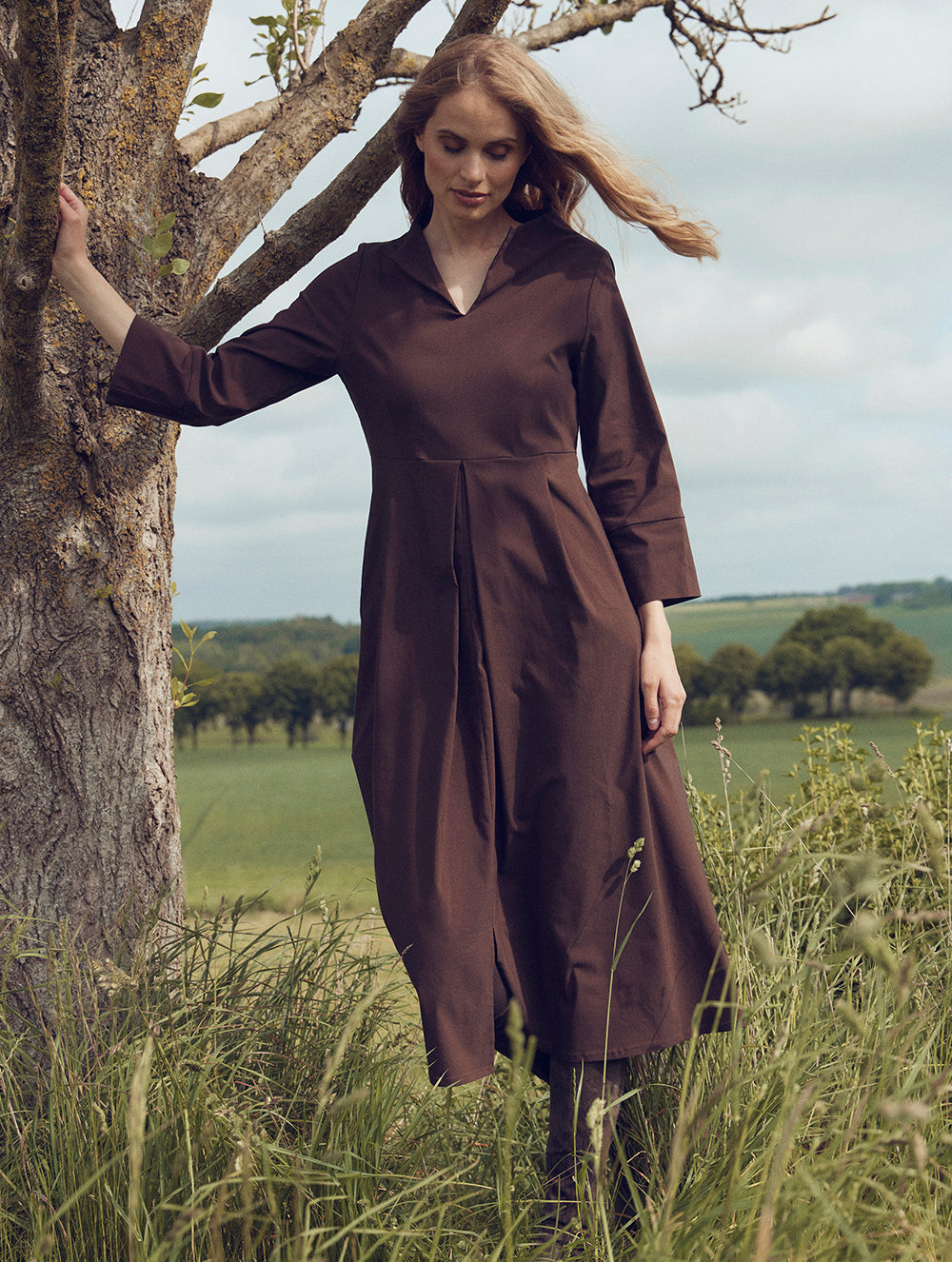 ilAmilla Dress Chocolate Split